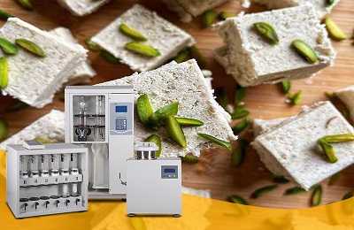 آزمون های کنترل کیفیت شیمیایی حلوا ارده تجهیزات آزمایشگاهی آسکو + آسکو فود + asco food