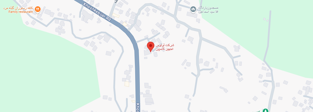 گوگل مپ لوتوس تجهیز کاسپین
